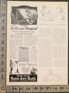 1928 SUNARC SAD LIGHT BATH BATTLE CREEK SANITARIUM HEALTH EQUIPMENT AD [[SKU] - Picture 1 of 1