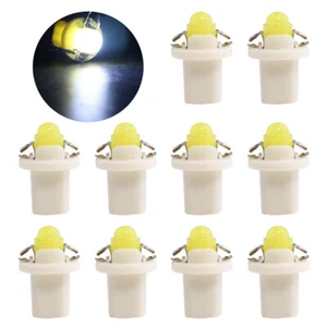 10Pcs B8.5D COB 1SMD Car Gauge Cluster Dashboard Indicator Plate LED Light Bulbs - Picture 1 of 13