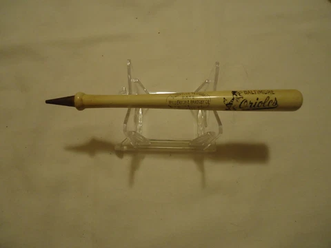 Baltimore Orioles circa 1960 or earlier mechanical baseball bat pencil H & B Cover