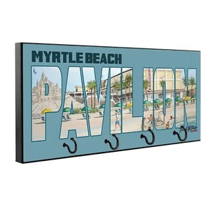 Myrtle Beach South Carolina Pavilion By Ron Williams Key Hanger Pet Leash Holder - Picture 1 of 7
