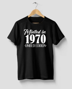 1970 Limited Edition Vintage Birthday Gift: Unisex T-Shirt S-5XL - Picture 1 of 4