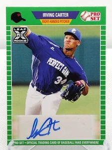Irving Carter Auto RC 2021 Leaf Pro Set Toronto Blue Jays Prospect Autograph  - Picture 1 of 2