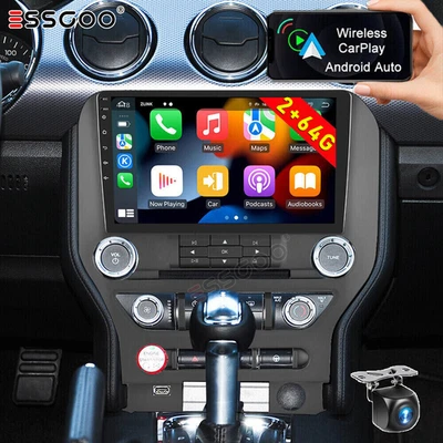 for 2015-2021 Ford Mustang 9" Android 14 Apple Carplay Car Stereo Radio GPS WIFI - Image 1 of 4