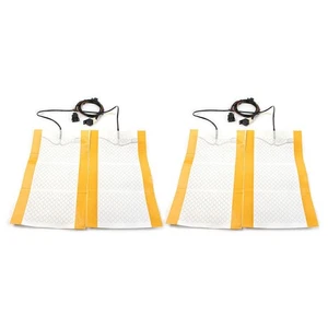 12V Carbon Fiber Car Seat Heat Pads Kit Round Switch Cushion Set Universal po - Picture 1 of 10