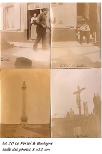 lot 10 : 4 Photos 8 X 11 cm Le Portel  62 vers 1890 sortis d'albums - Imagen 1 de 22