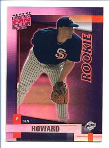 Ben Howard 2002 Donruss Best of Fan Club Rookie #249 /1350 - San Diego Padres RC - Picture 1 of 2