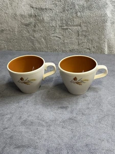 Taylor Smith Taylor Golden Wheat Kaffeetasse Becher Vintage Autumn Harvest 2er Set - Bild 1 von 7