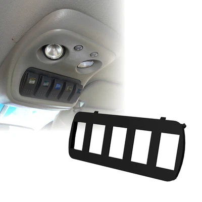 99-07 Silverado Sierra GMT800 Overhead Console Switch Panel Mount Cubby 5 Rocker - Image 1 of 4