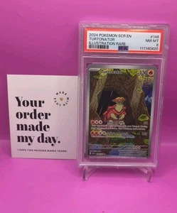 2024 Pokemon Screen-Stellar Crown Illustration Rare #146 Turtonator PSA 8 - Bild 1 von 7