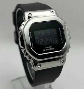 Casio G Shock GM-S5600 Digital Unisex Watch - New Battery - 39mm - Silver Case - Picture 1 of 24