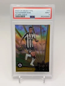 Alexander Isak /10 Gold 🔥 2023/24 Panini Select Stars Liverpool Sweden - PSA 9 - Bild 1 von 3