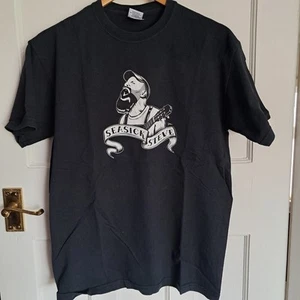 Seasick Steve, 1st UK Tour (2007?) Black T-Shirt, Size M - Picture 1 of 4