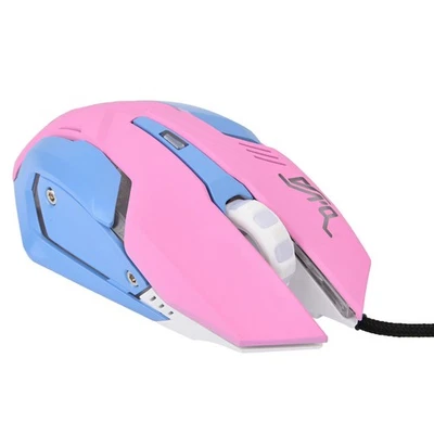 3200DPI High Sensitivity Pinkish Gaming Mouse Comfortable Grasping Wired Gaming - Image 1 of 4