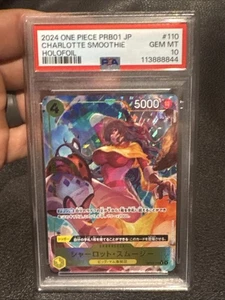 PSA 10 GEM MINT 2024 ONE PIECE CHARLOTTE SMOOTHIE HOLOFOIL JAPANESE - Bild 1 von 2