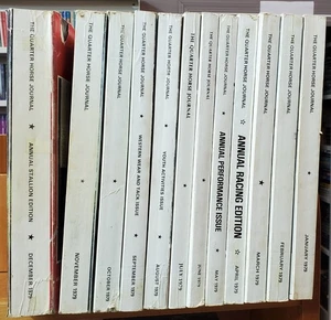VTG Lot Quarter Horse Journal Complete Year 1979 12 Issues Annual Stallion Ed. - Picture 1 of 20