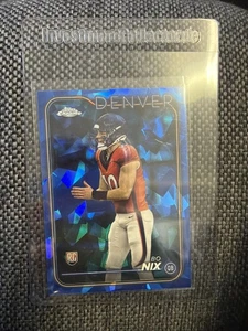 2024 Topps Chrome Sapphire Edition - Rookies Bo Nix #206 (RC) - Bild 1 von 2