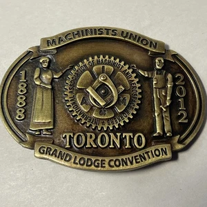 Machinists Union IAMAW Gürtelschnalle Toronto Grand Lodge Convention 2012 CV2012BB - Bild 1 von 12