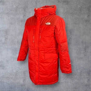 Chaqueta acolchada de invierno The North Face HyVent roja para niños con capucha juvenil talla M - Imagen 1 de 15