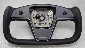 2021-25 Tesla Model S X Yoke Type Steering Wheel Factory 1965131-00-C OEM - Picture 1 of 12