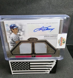 2024 Topps Tier One - Autographed Dual Relics Steve Garvey Dodgers /99 - Picture 1 of 2