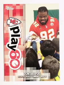 2014 Topps Play 60 Community Mentors #13 Dontari Poe - Picture 1 of 2