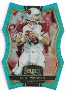 Panini Select 2016 azul claro troquelado Prizm #192 Kurt Warner/125 - Imagen 1 de 2