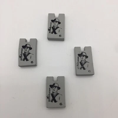 4 GRAY Sharpshooter Sergeant Pieces Stratego America’s Civil War Collectors 2007 - Image 1 of 4