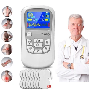 NEW Tragbares elektrisches TENS-Gerät EMS-Puls-Muskelstimulator SCHMERZLINDERUNG - Bild 1 von 12