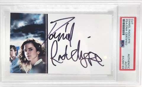 Harry Potter Actor Daniel Radcliffe Auto PSA/DNA Authentic Cover