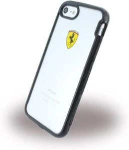 FERRARI iPhone SE 2022, SE 2020, 8, 7 Hülle Case Shockproof transparent black - Bild 1 von 4