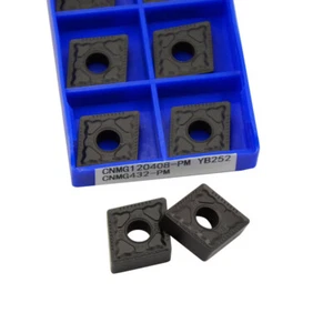 10PC KinRite CNMG432 CNMG120408-PM YB252 Carbide Inserts CNC Lathe Turning Tool - Picture 1 of 8