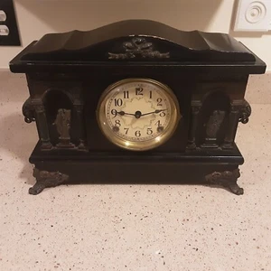 Antique Sessions Mantel Clock Eight Day - Untested/For Repair - Picture 1 of 14
