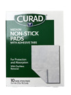 CURAD Non Stick Pads w/ ADHESIVE TABS 3 x 4 in  10 count 