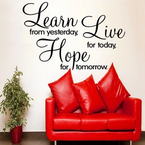 Learn Live Hope' Wall sticker, New design, Quote, Transfer, 4 sizes available  - Picture 1 of 5