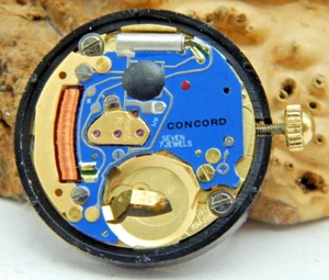 Vintage Concord ETA 956 412 7j quartz ladies wrist watch movement with diamonds - Picture 1 of 4