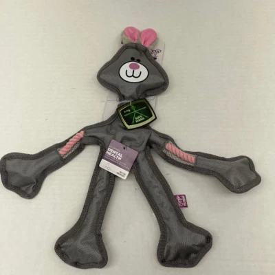 Multipet Skele-Rope Dog Toy – Gray Rabbit – 43315 - NWT - Image 1 of 4