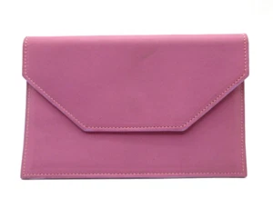 Graphic Image Geldbörse Leder Umschlag 7x5" Neu Liste $ 75 Mauve Pink - Bild 1 von 4