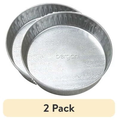 (2 pack) Bergan Galvanized Dog Pan