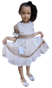 Flower Girls Lace Dress Wedding Party, Size 4-5Y - Picture 1 of 1