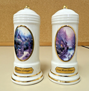 Thomas Kinkade Cottage Collection Salt and Pepper Shakers by Avon China