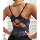 Elegant Women's Lace Bustier Crop Top Trendy Bra Vest Bralet Camisole Tank Tops