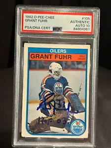 Grant Fuhr 1982 O-Pee-Chee HOF Signed Autograph Rookie Card PSA/DNA Auto 10 - Picture 1 of 2