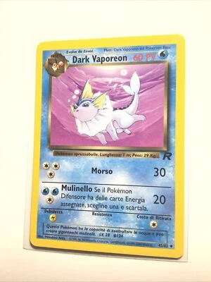 DARK VAPOREON - 45/82 - 60 PV - ITALIAN - TEAM ROCKET - Pokemon Card - LP - Image 1 of 2
