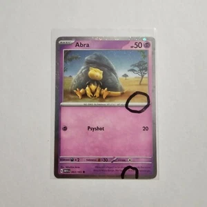 2 SWIRL 🌀 Abra 063/165 Cosmos Holo Rare Scarlet & Violet - 151 Pokemon Card NM - Picture 1 of 2