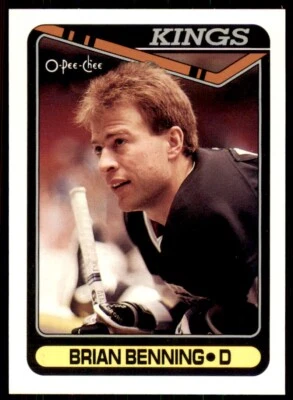 1990-91 O-Pee-Chee Brian Benning . Los Angeles Kings #365 - Image 1 of 2