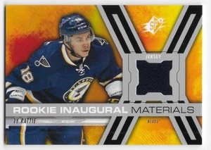 14/15 SPx ROOKIE INAUGURAL MATERIALS JERSEY Ty Rattie #RPMTR - Bild 1 von 1
