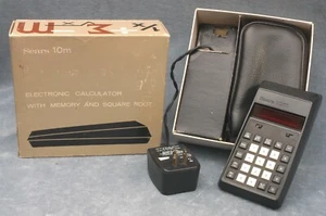 1974 SEARS 10M CALCULATOR IN ORIGINAL BOX W/CHARGER & INSTRUCTIONS 728.5825 - Picture 1 of 3