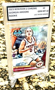 Georgia Amoore 2023-24 Bowman University Chrome Graded GEM-MT 10 Rookie #2 - Bild 1 von 6