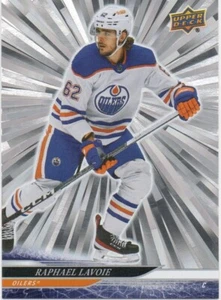 24-25 2024-25 cubierta superior 1 Raphael Lavoie OUTBURST #79-Oilers - Imagen 1 de 1