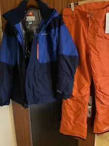 Columbia Skianzug SkijackeHose Herren Omni-Tech Gr. M (50-52) blau-orange NEU - Bild 1 von 12